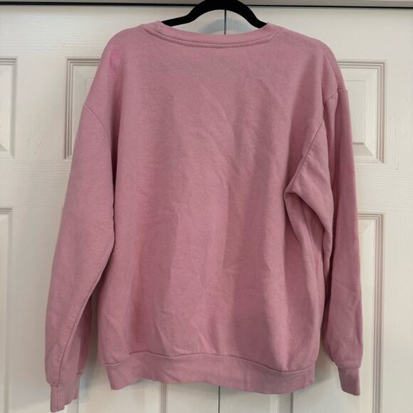 Looney Tunes Bugs Bunny and Gang Crew Neck Sweatshirt Size Youth XXL Powder Pink - Picture 2 of 8